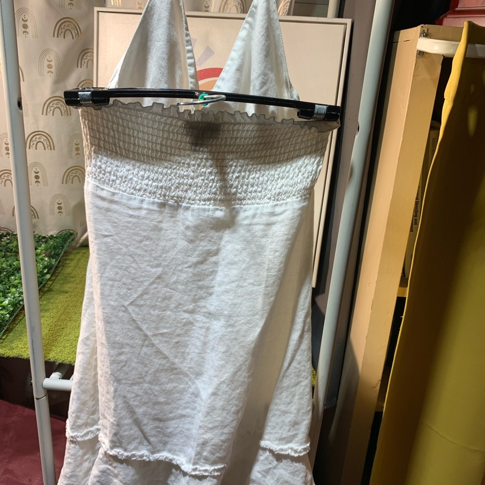 Guess Jeans White Smocked dress - Picture 3 of 4